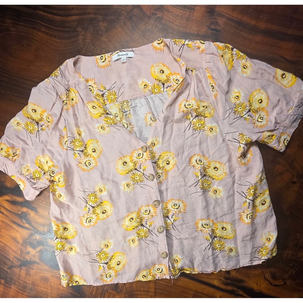 Madewell ANTHROPOLOGIE Sunflower 
FLORAL FLOWEY BOHEMIAN BEACH